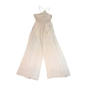 Gilli Stone /Cream “I Should Be Missing You” Sleeveless Wide Leg Jumpsuit Size M